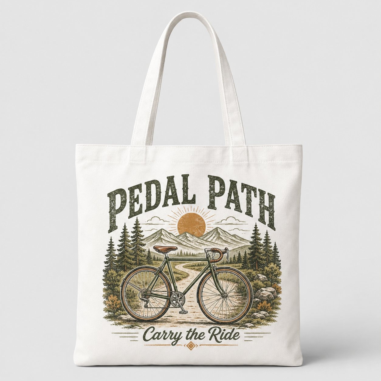 Pedal Path Bike Tote Bag